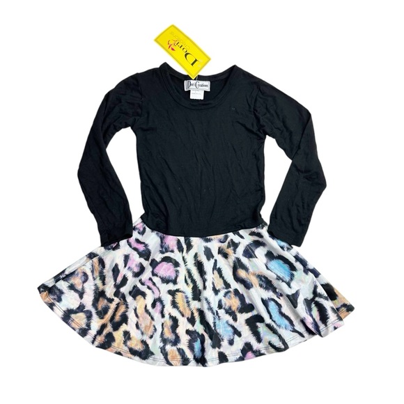 New! Dori Creations sparkle leopard dress - Picture 1 of 6